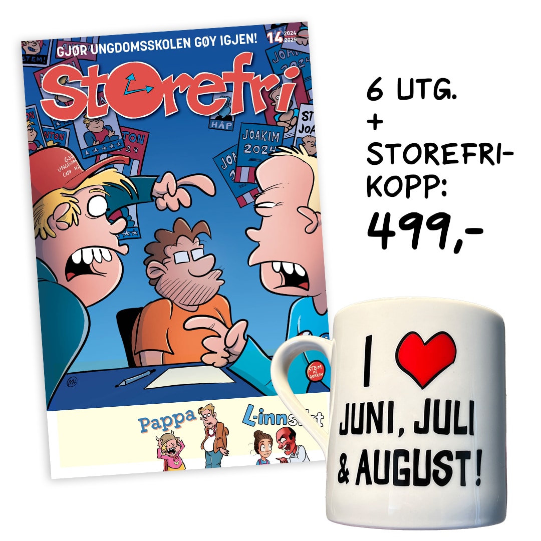 Storefri #14 Seks utgaver av Storefri pluss koppen 